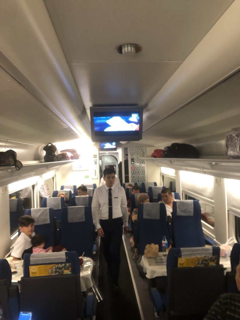 Скоростной поезд в Узбекистане #ezdimcom